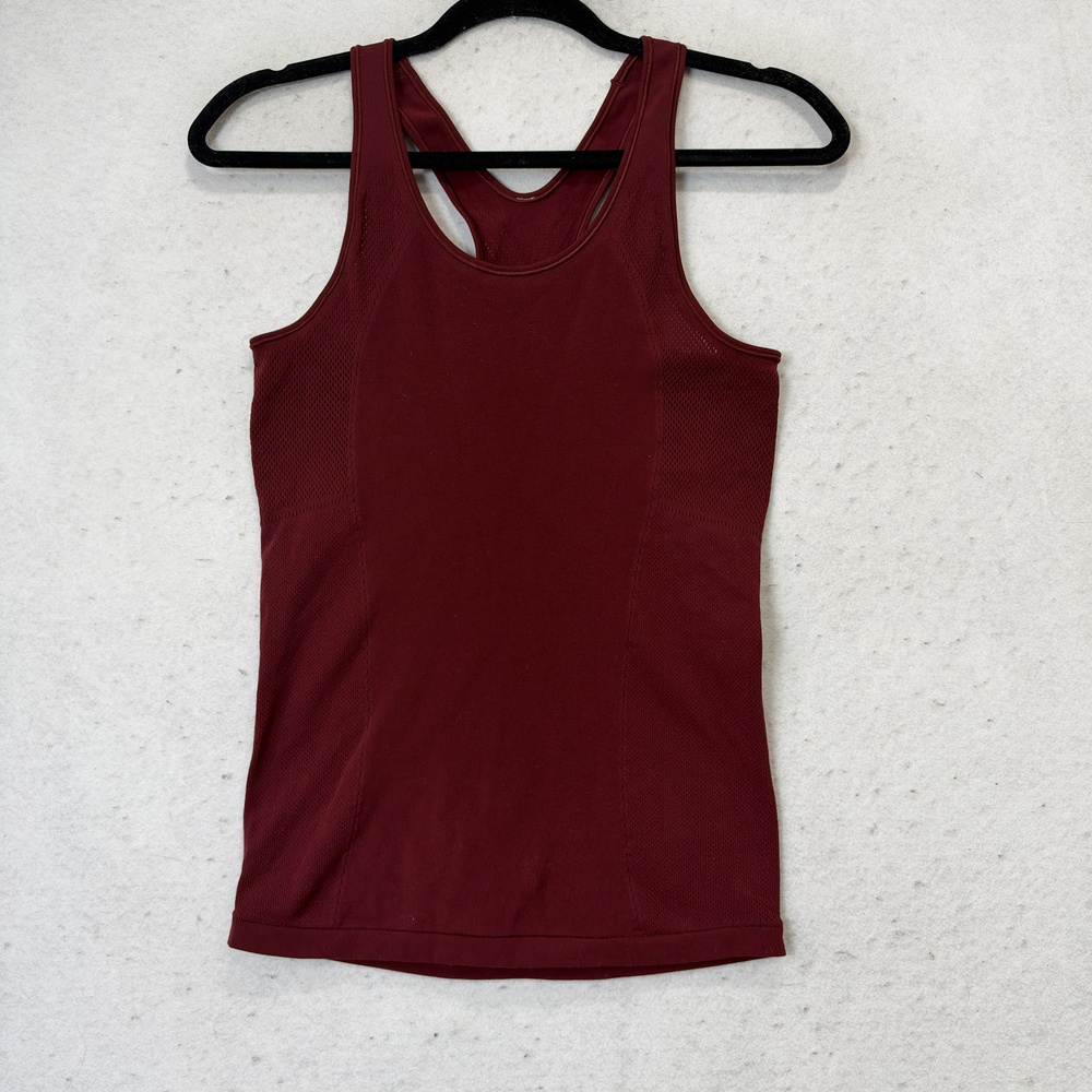 Lululemon Swiftly Tech Tank Top Womens Small Red Scoop Neck Racerback Athletic